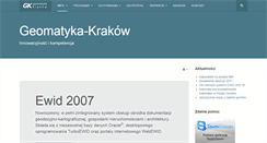 Desktop Screenshot of geomatyka-krakow.pl